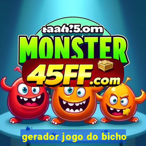 gerador jogo do bicho